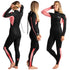 C-Skins Surflite 3/2mm Women's GBS Spring Summer Wetsuit - Black/Rose Tie Dye/Rose | Back