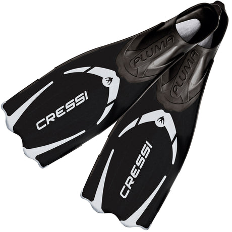 Cressi Pluma Snorkelling Fins | Black/Silver