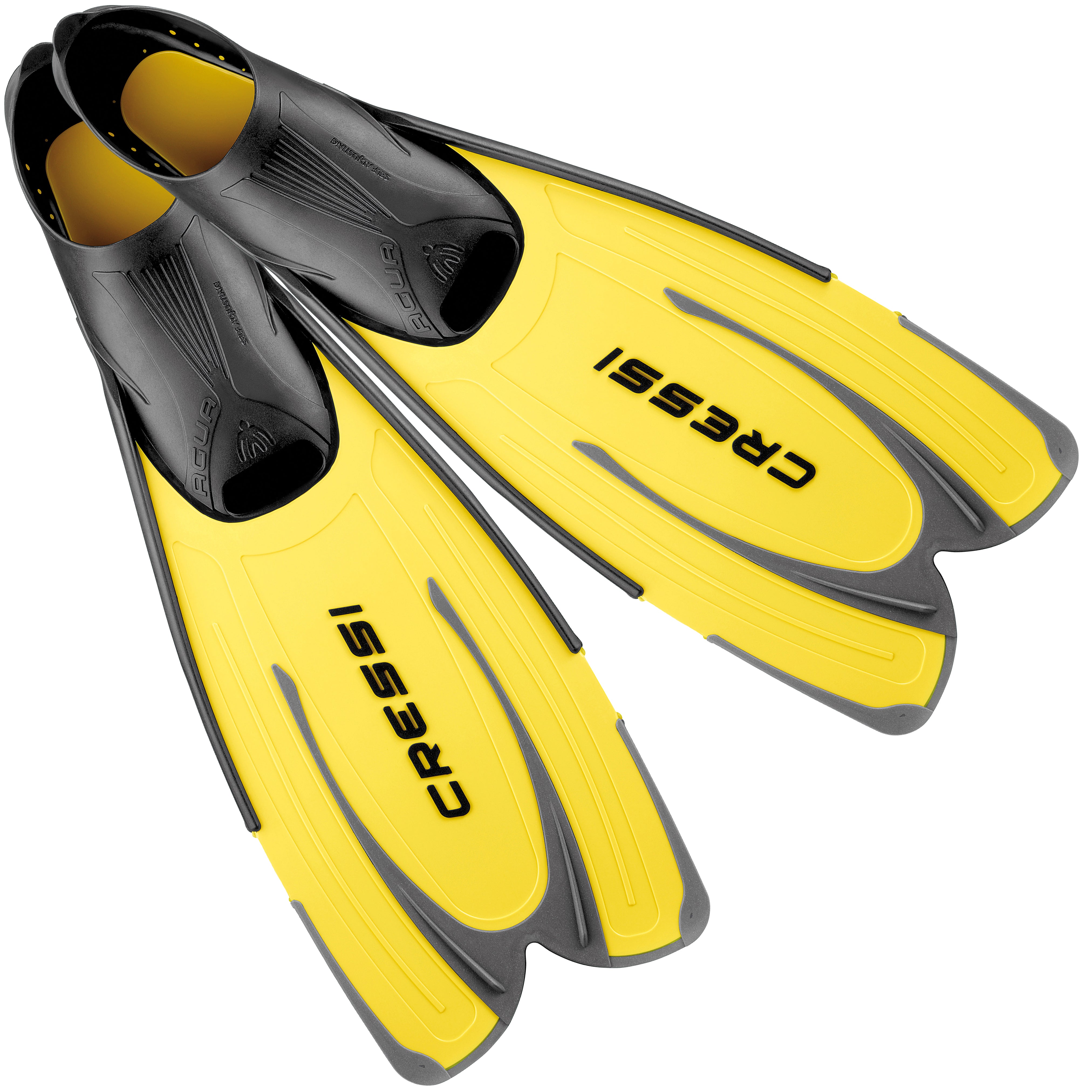 Cressi Agua Adult & Junior Snorkelling Fins | Yellow