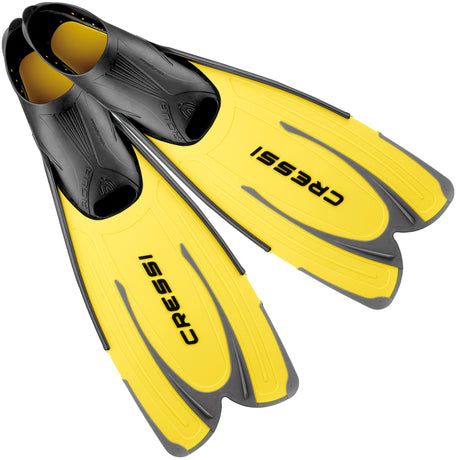 Cressi Agua Adult & Junior Snorkelling Fins | Yellow