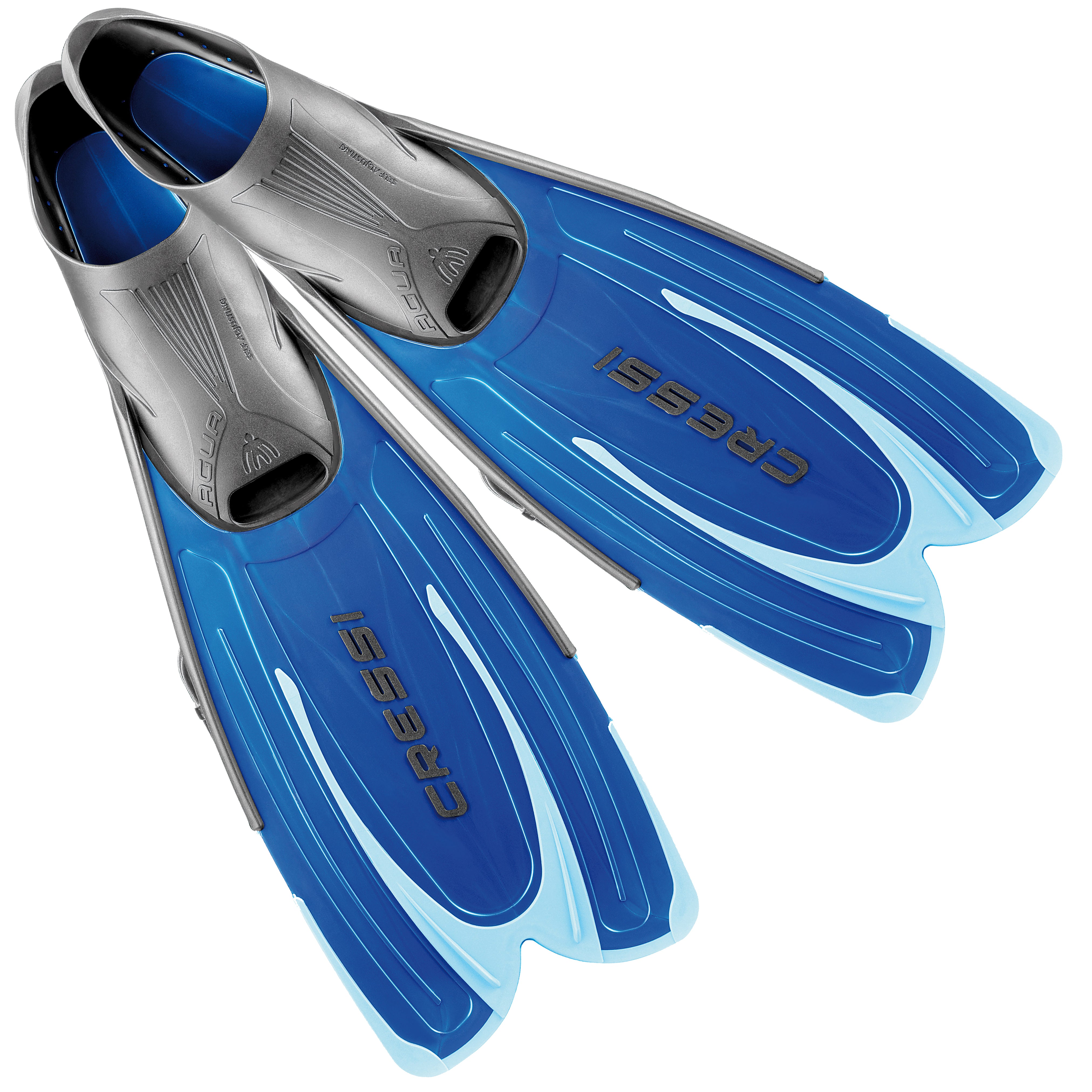 Cressi Agua Adult & Junior Snorkelling Fins | Blue