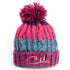 Charlie McLeod Knitted Beanie Bobble Hat | Berry