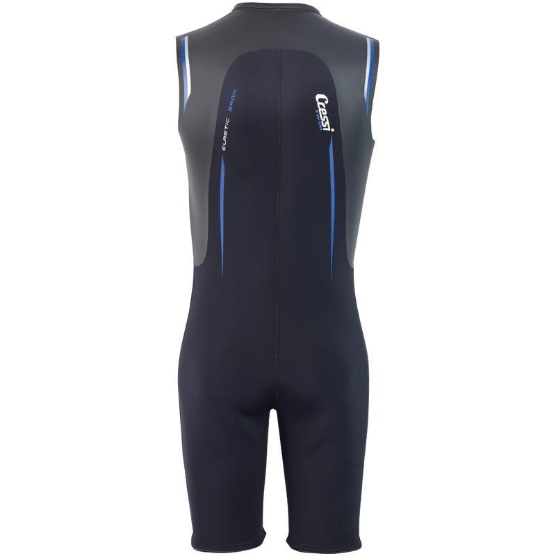 Cressi Termico Men's 2mm Swimming Shortie Wetsuit | Back