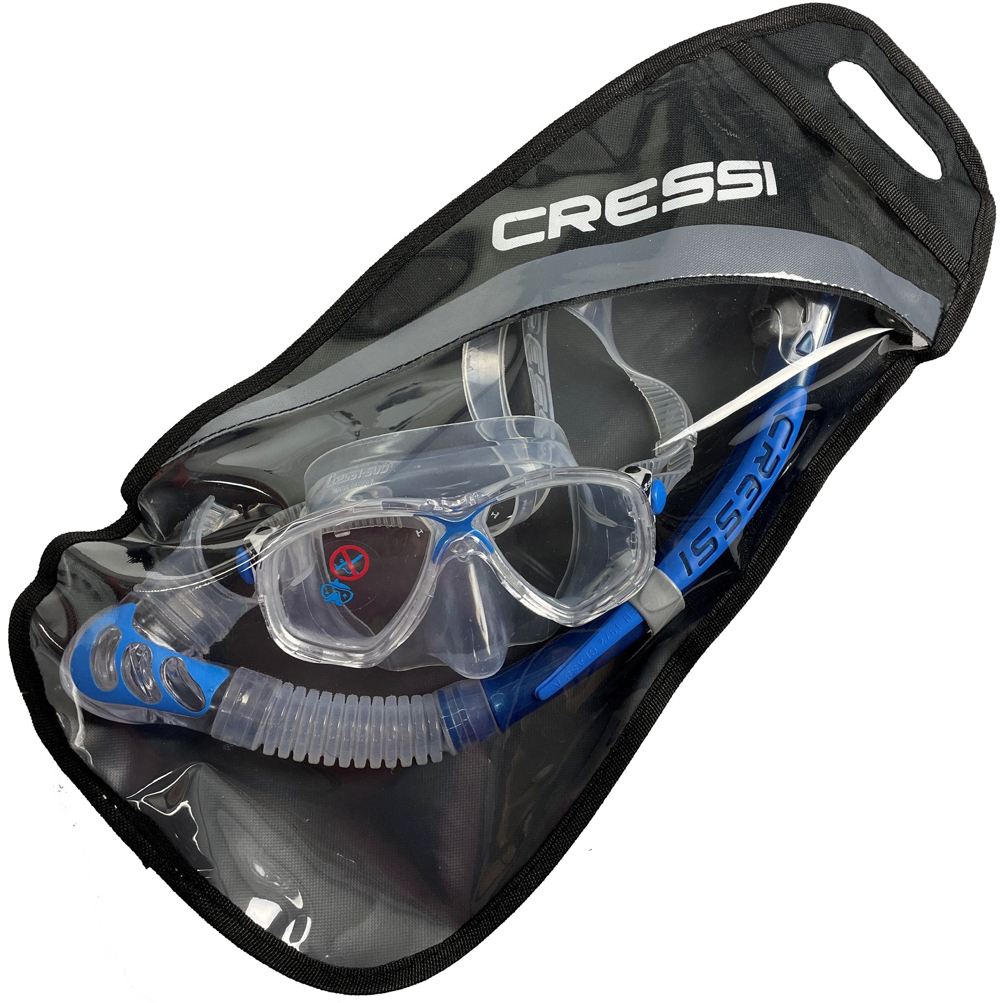 Cressi Marea Dry Snorkelling Set Handy Carry Bag