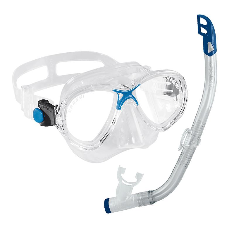 Cressi Marea VIP Childrens Snorkelling Set | Blue