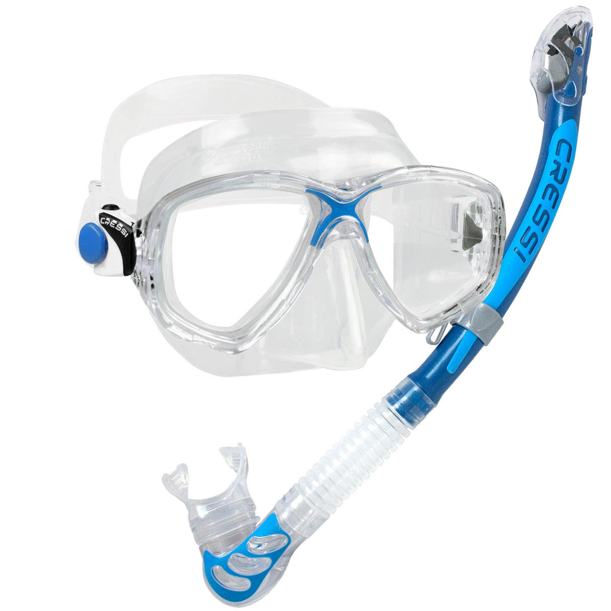 Cressi Marea Dry Snorkelling Set | Blue