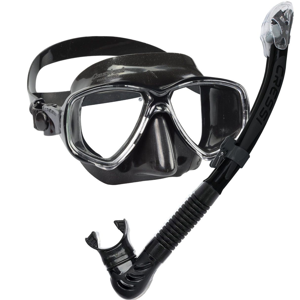 Cressi Marea Dry Snorkelling Set | Black