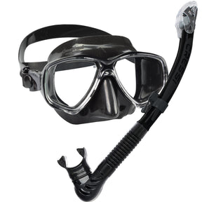 Cressi Marea Dry Snorkelling Set | Black