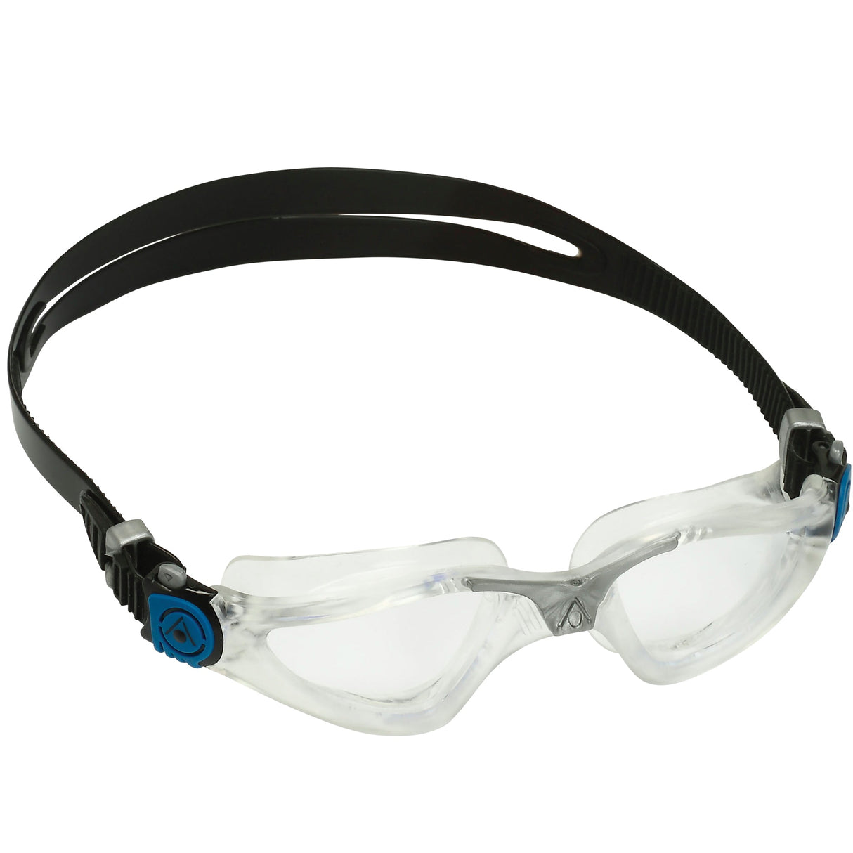 Aquasphere Kayenne Swimming Goggles Clear Lenses Clear/Silver | Right