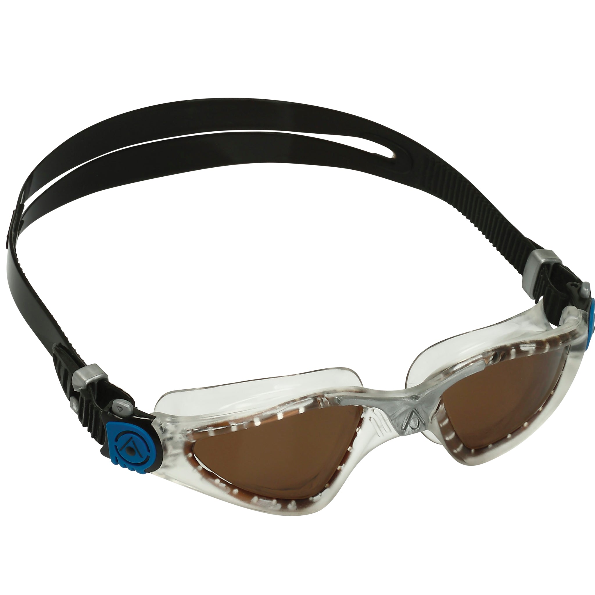 Aquasphere Kayenne Polarized Lens Swimming Goggles Clear/Silver | Right
