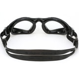Aquasphere Kayenne Swimming Goggles Clear Lenses Black/Silver | Back