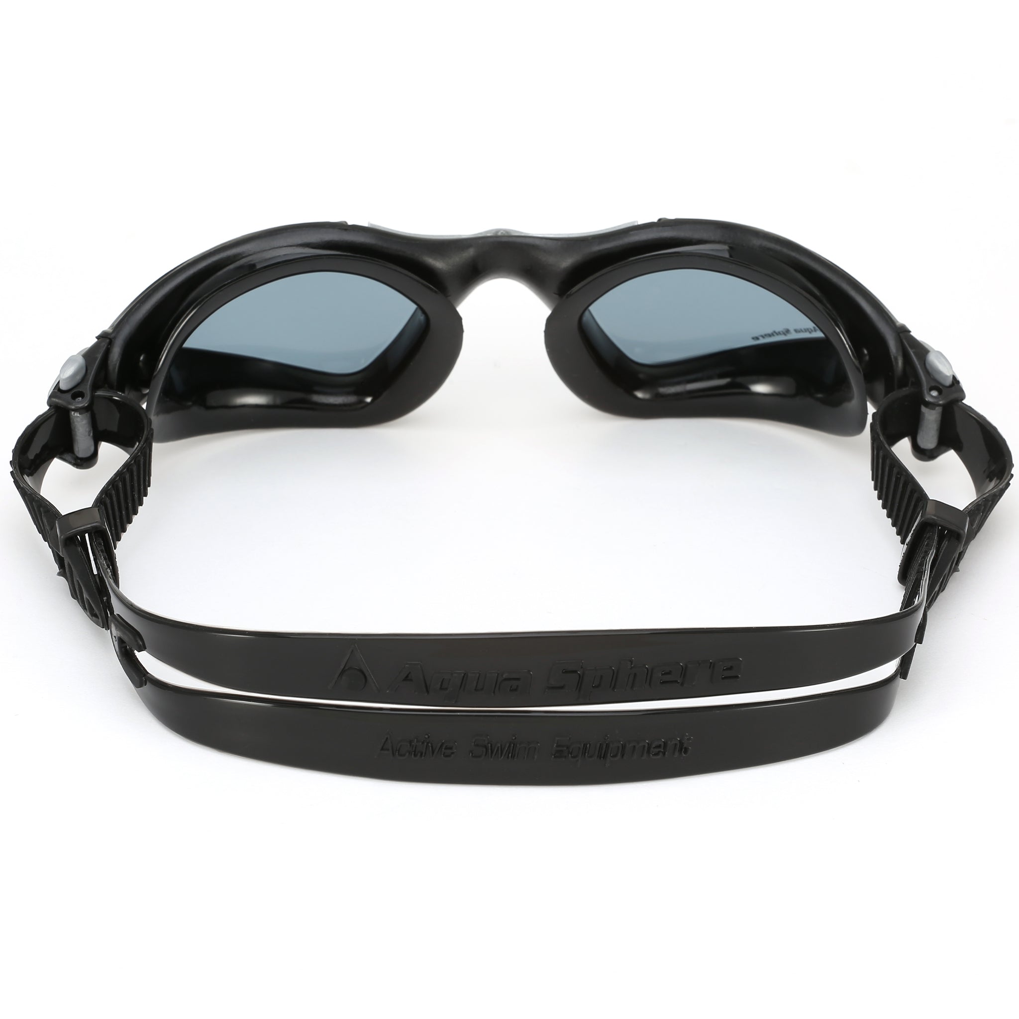 Aquasphere Kayenne Swimming Goggles Smoke Tinted Lenses | Black/Silver Back
