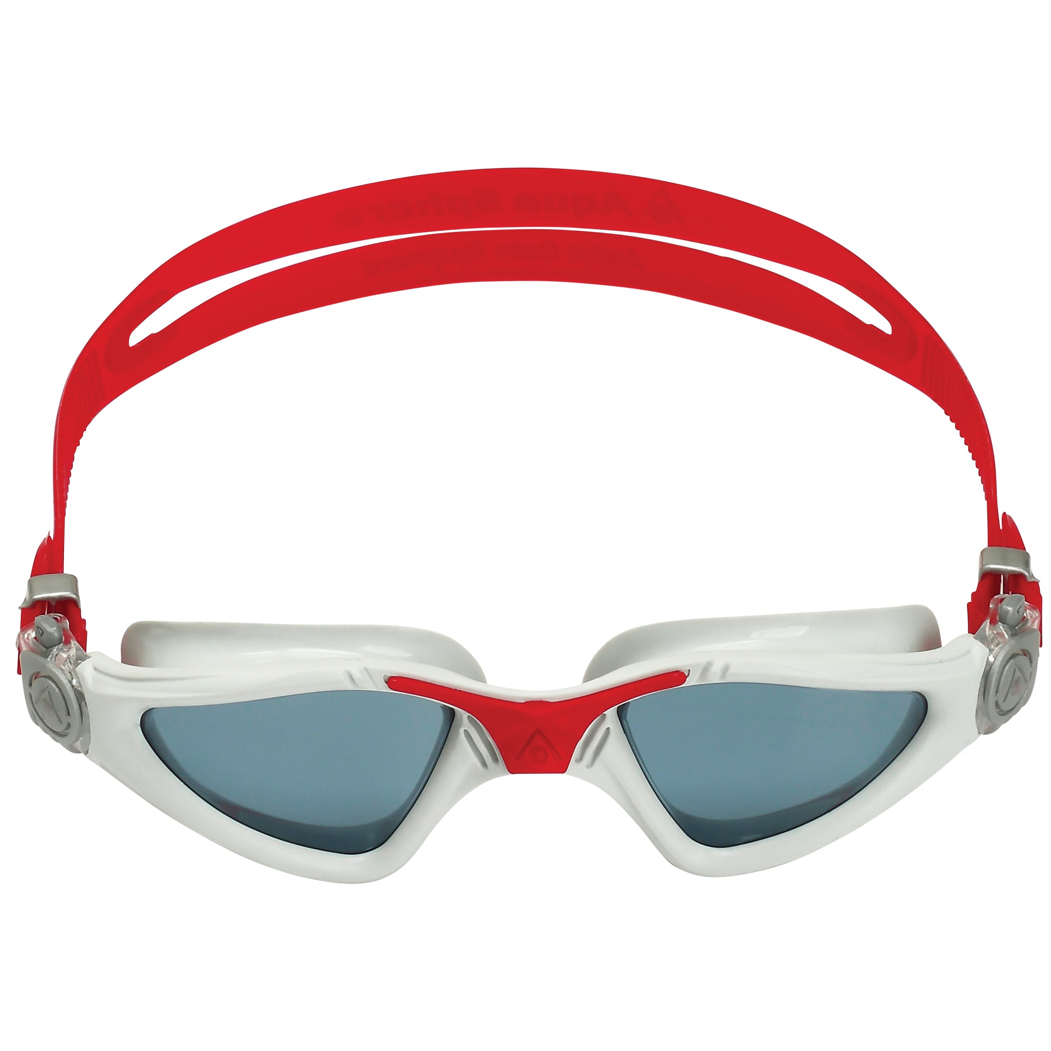 Aquasphere Kayenne Swimming Goggles Smoke Tinted Lenses | Grey/Red Frontt