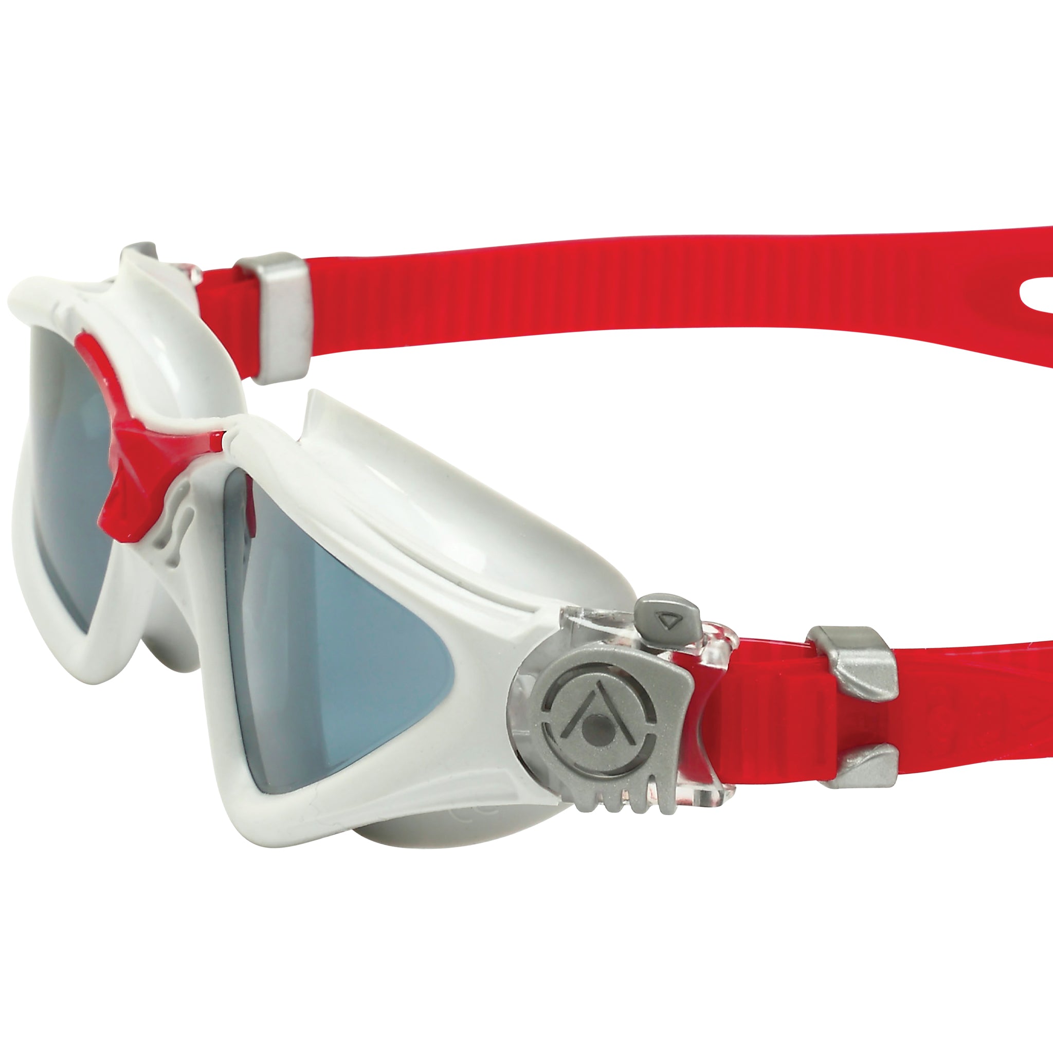 Aquasphere Kayenne Swimming Goggles Smoke Tinted Lenses | Grey/Red Side