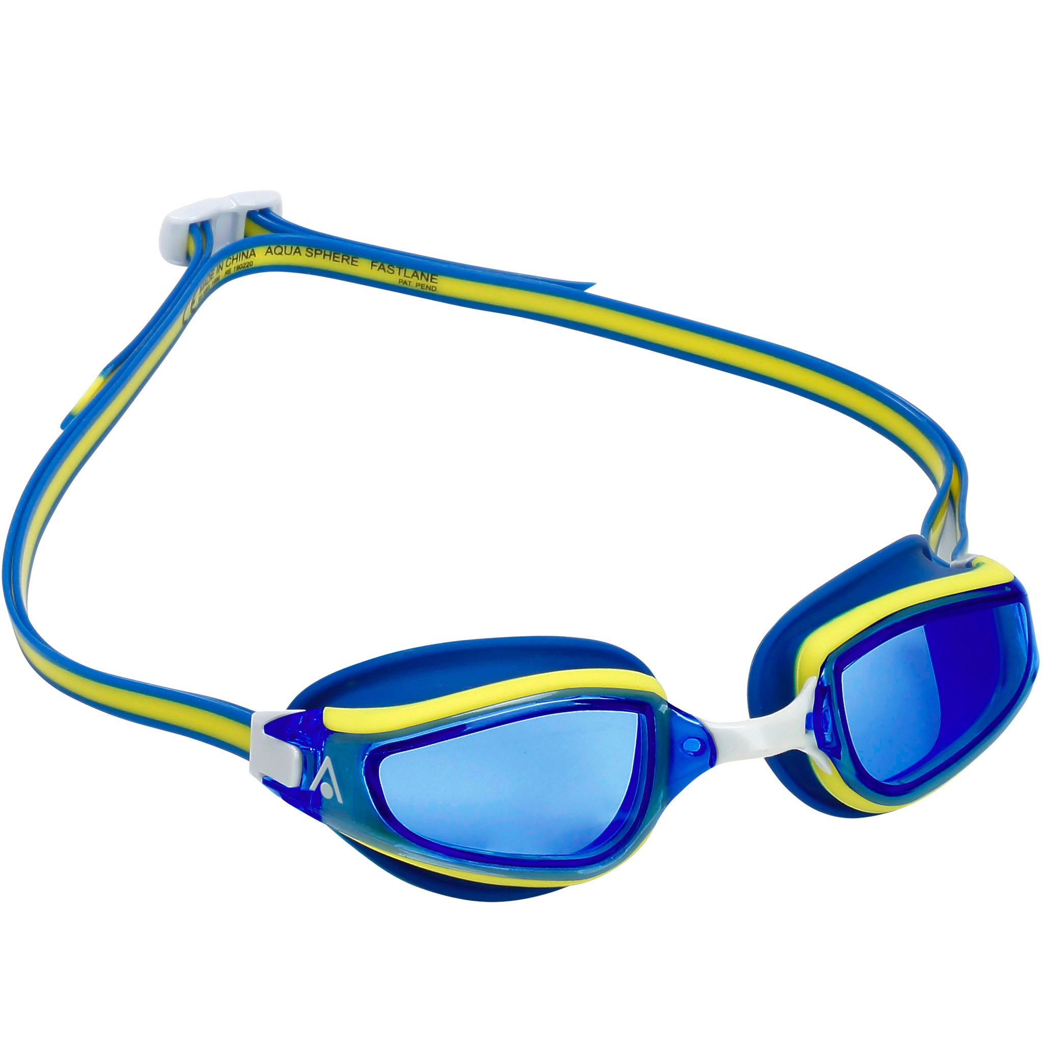 Aquasphere Fastlane Swimming Goggles Blue Tinted Lenses - Side View