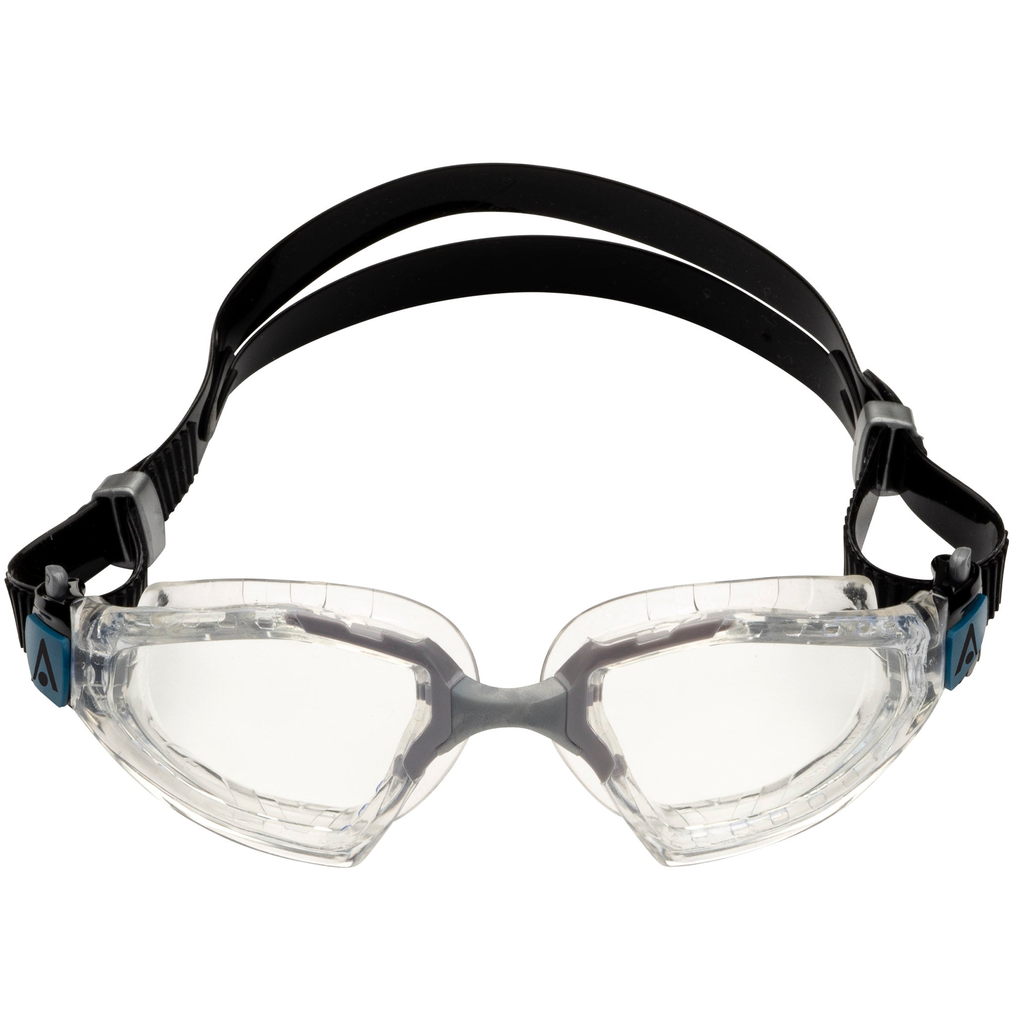 Aquasphere Kayenne Pro Swimming Goggles Clear Lenses | Grey/Black Front