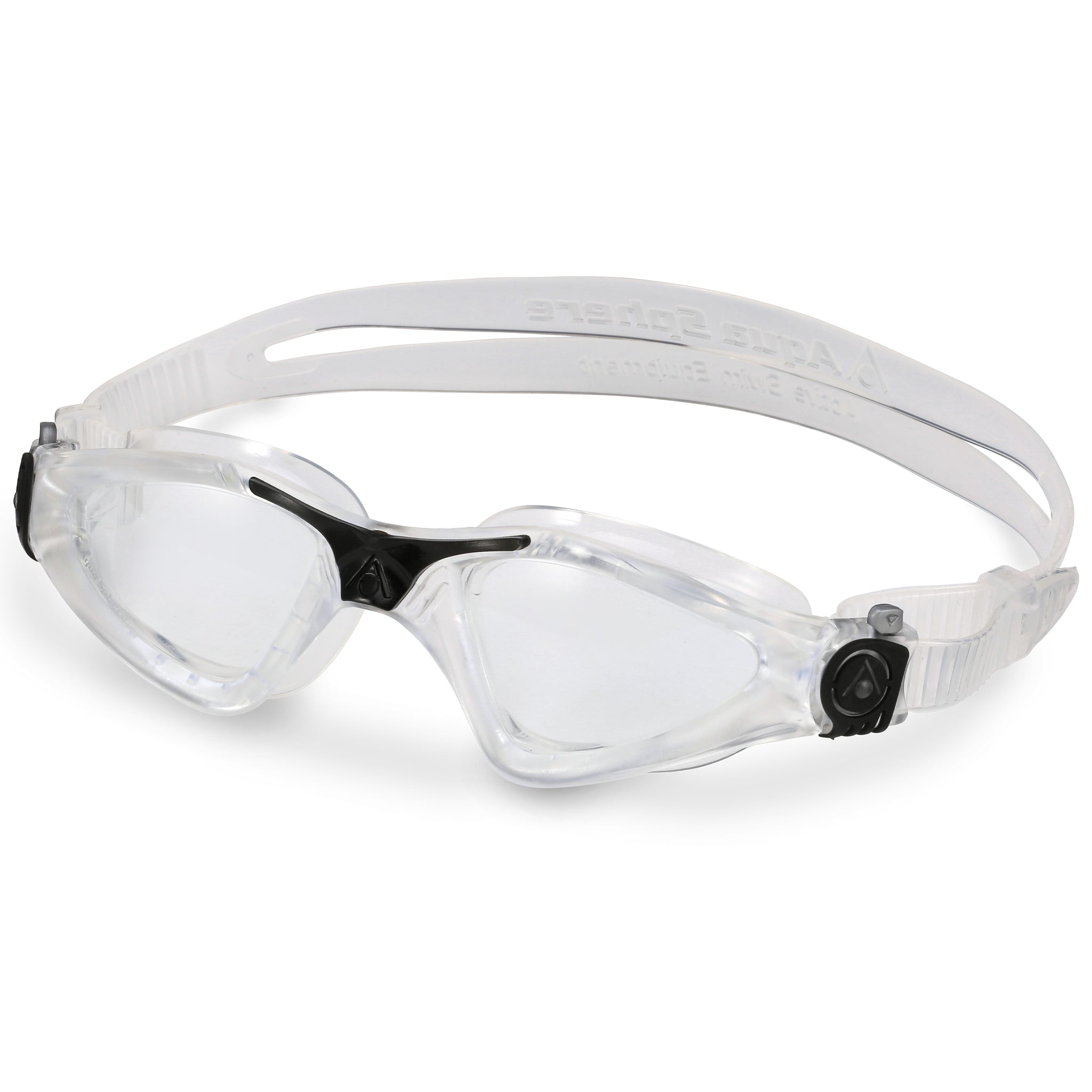 Aquasphere Kayenne Swimming Goggles Clear Lenses Clear/Black | Left