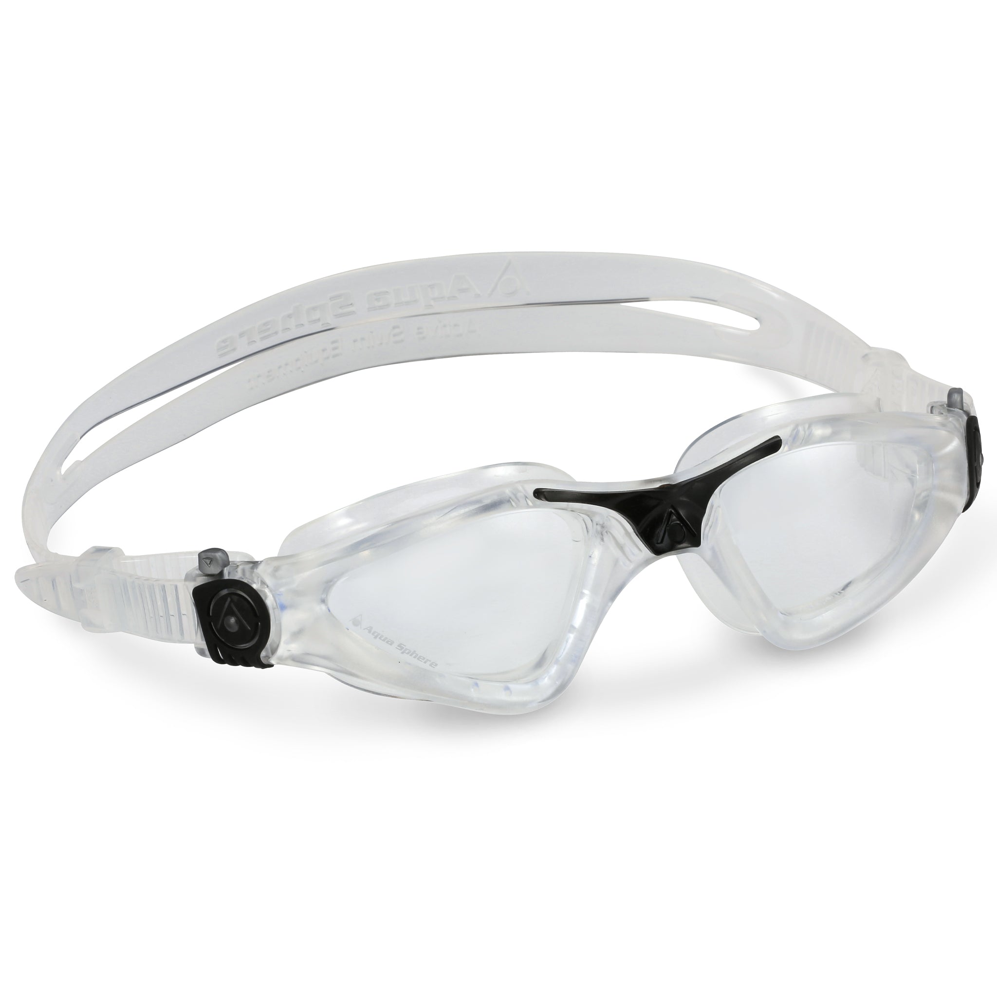 Aquasphere Kayenne Swimming Goggles Clear Lenses Clear/Black | Right