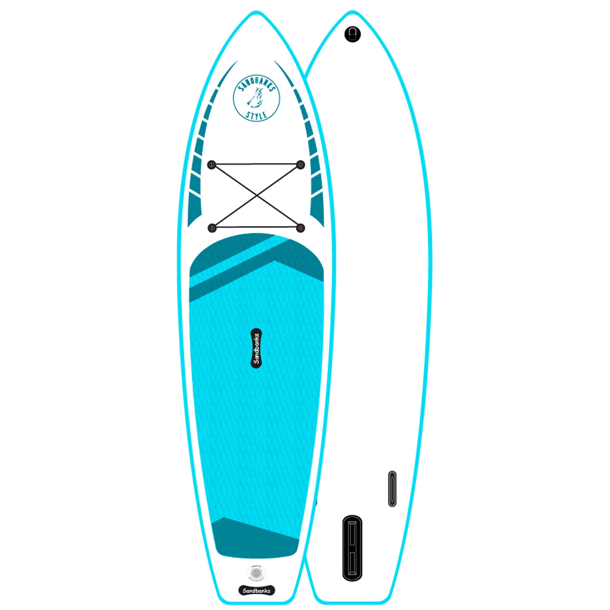 Sandbanks Elite PRO 10' 6" iSUP Paddle Board Turquoise