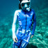 Fourth Element Women's OceanPositive Fin Hydrosuit - Blue Pattern | Underwater