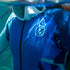 Fourth Element Women's OceanPositive Fin Hydrosuit - Blue Pattern | Close