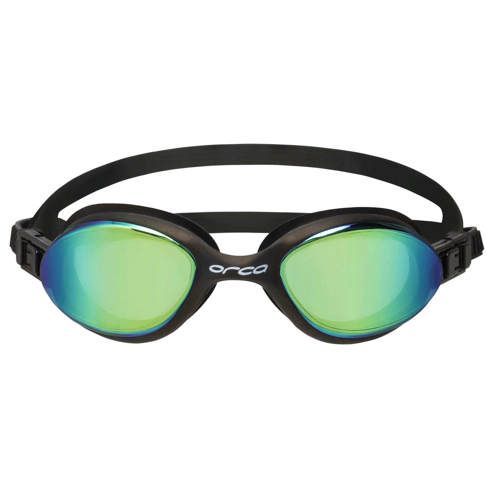 Orca Killa 180 Swimming Goggles with Mirrored Lenses | Black