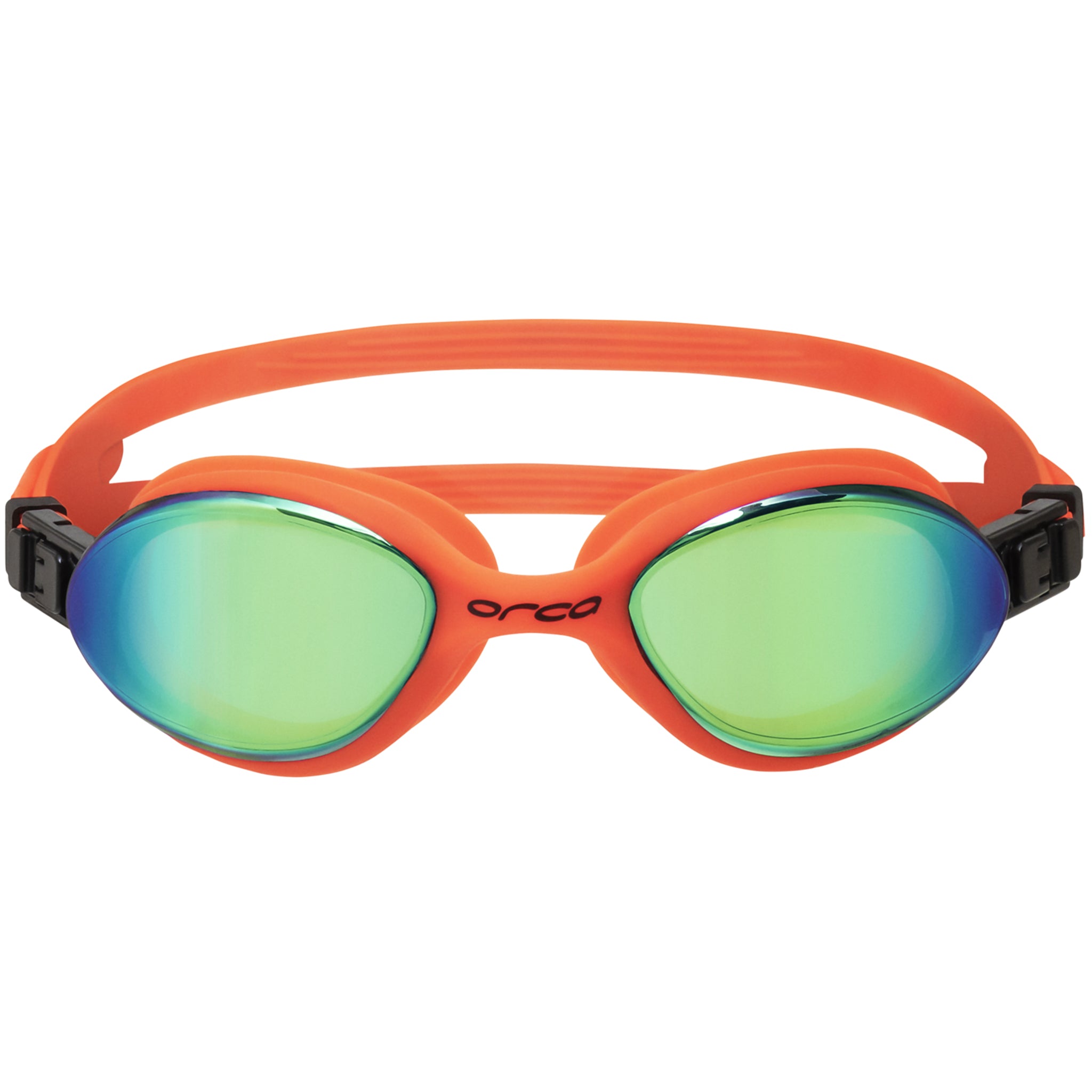 Orca Killa 180 Swimming Goggles with Mirrored Lenses | Orange