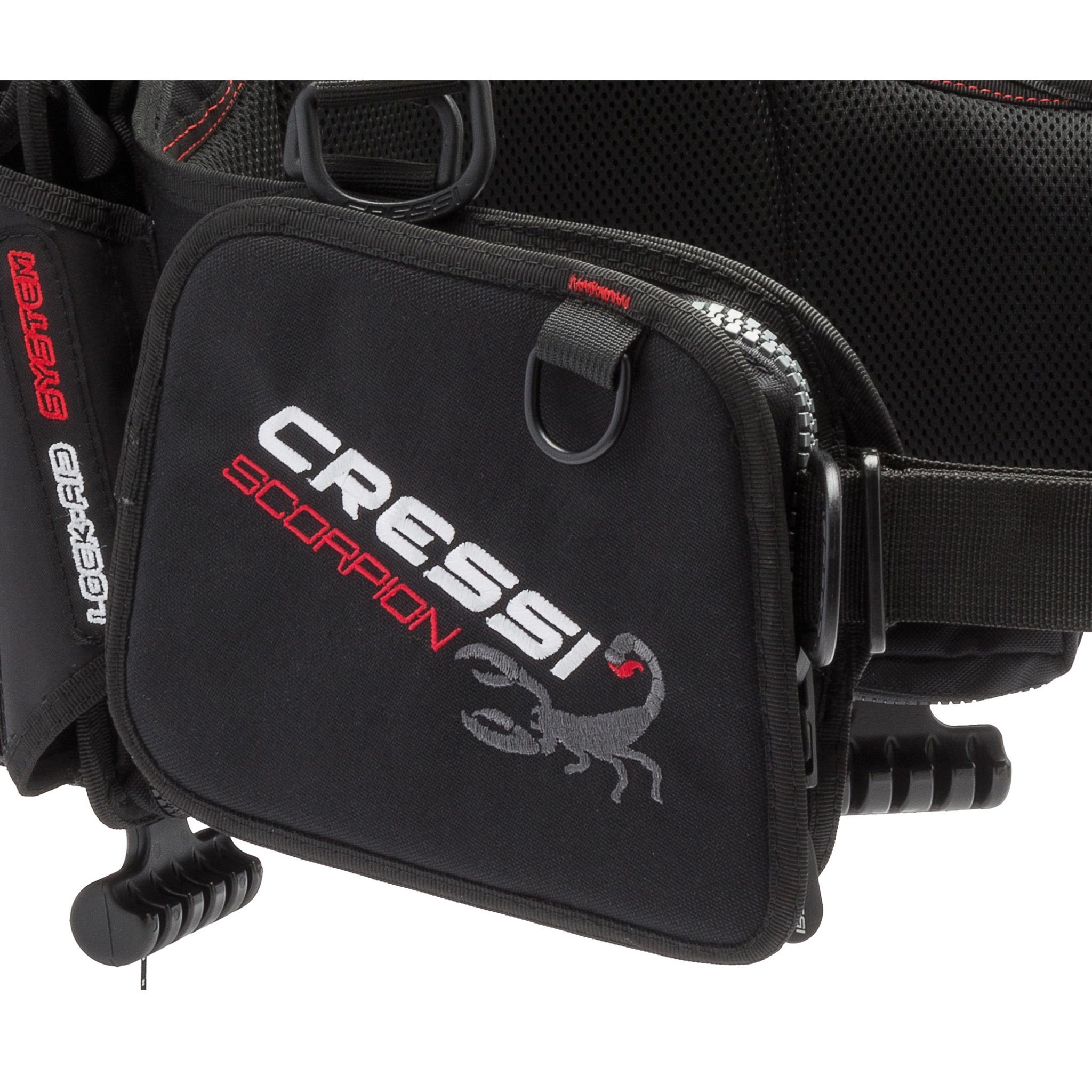 Cressi Scorpion BCD | Roomy Zipped Side Pockets