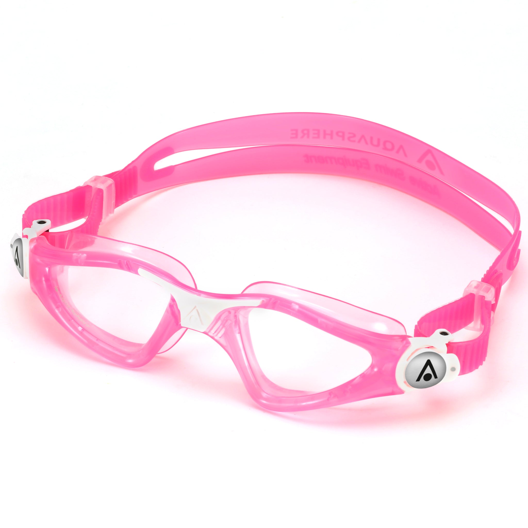 Aquasphere Kayenne Junior Goggles Clear Lenses Pink | Left