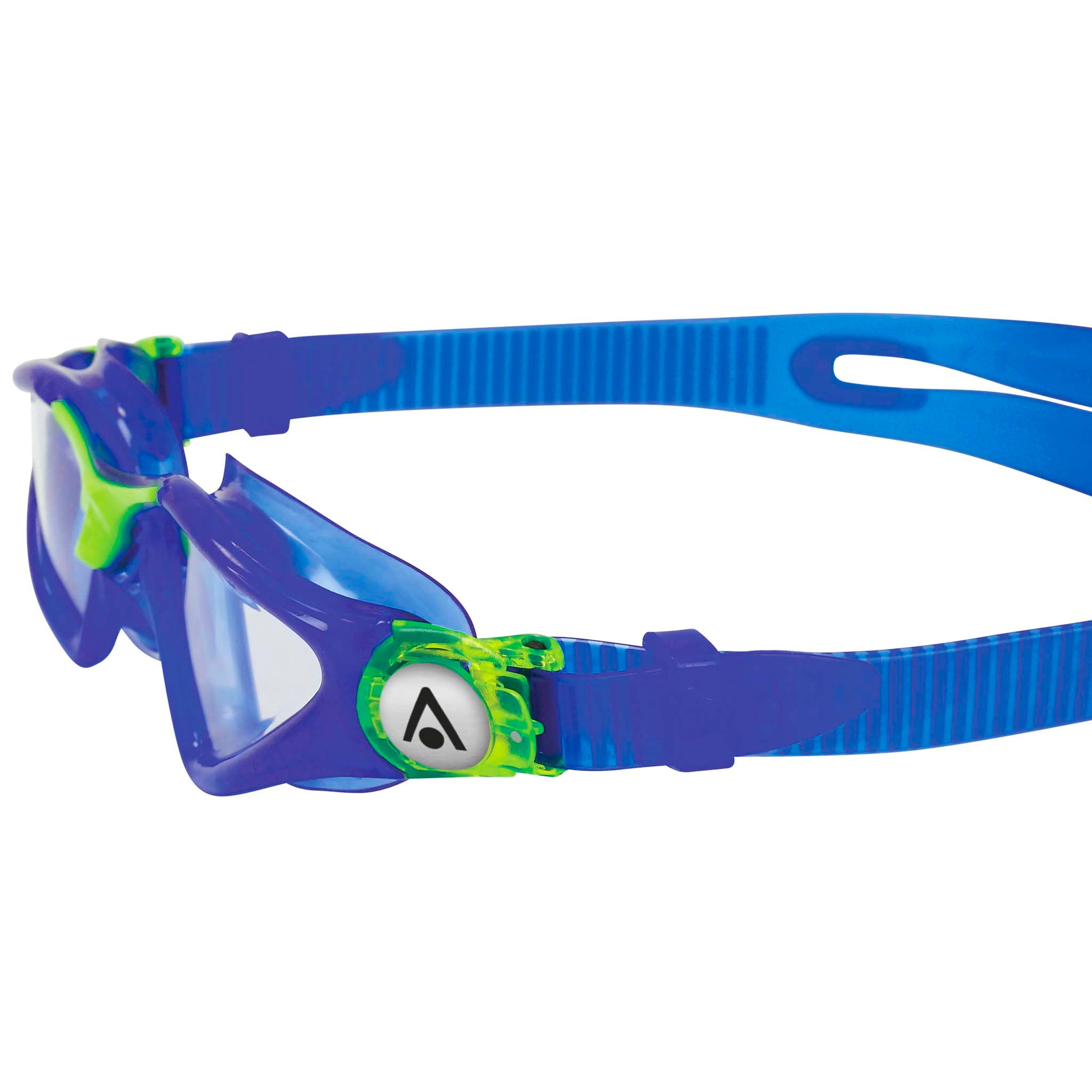 Aquasphere Kayenne Junior Goggles Clear Lenses Blue | Buckle Detail