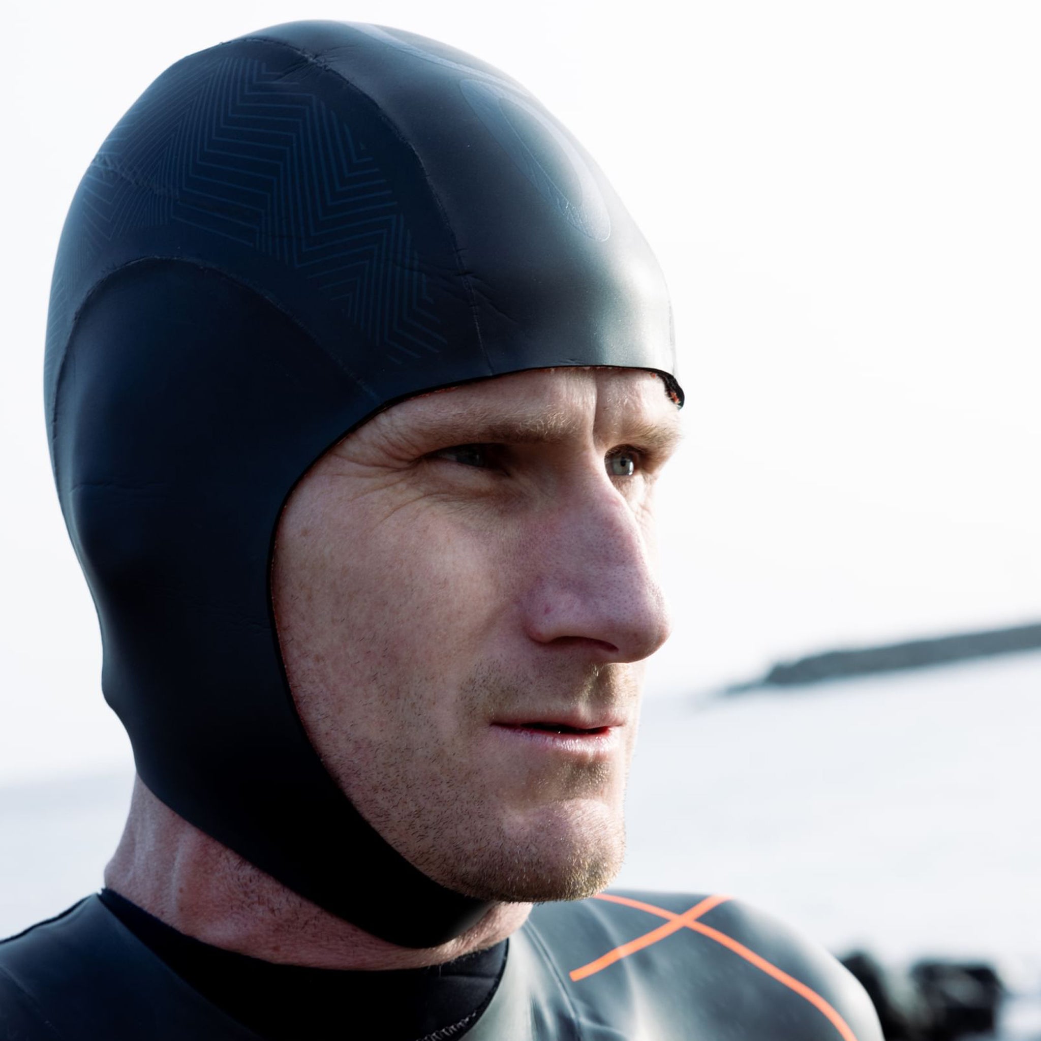 Orca Thermal Neoprene Swim Cap in Use