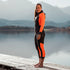 Orca Core Women's Open Water Hi Vis Swimming Wetsuit - hi vis orange panels for added safety