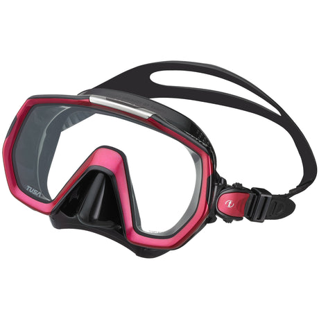 Tusa Freedom Elite Mask | Black / Bougainvillea Pink complete