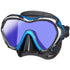 Tusa Paragon S Scuba Diving Mask - Black/Fishtail Blue