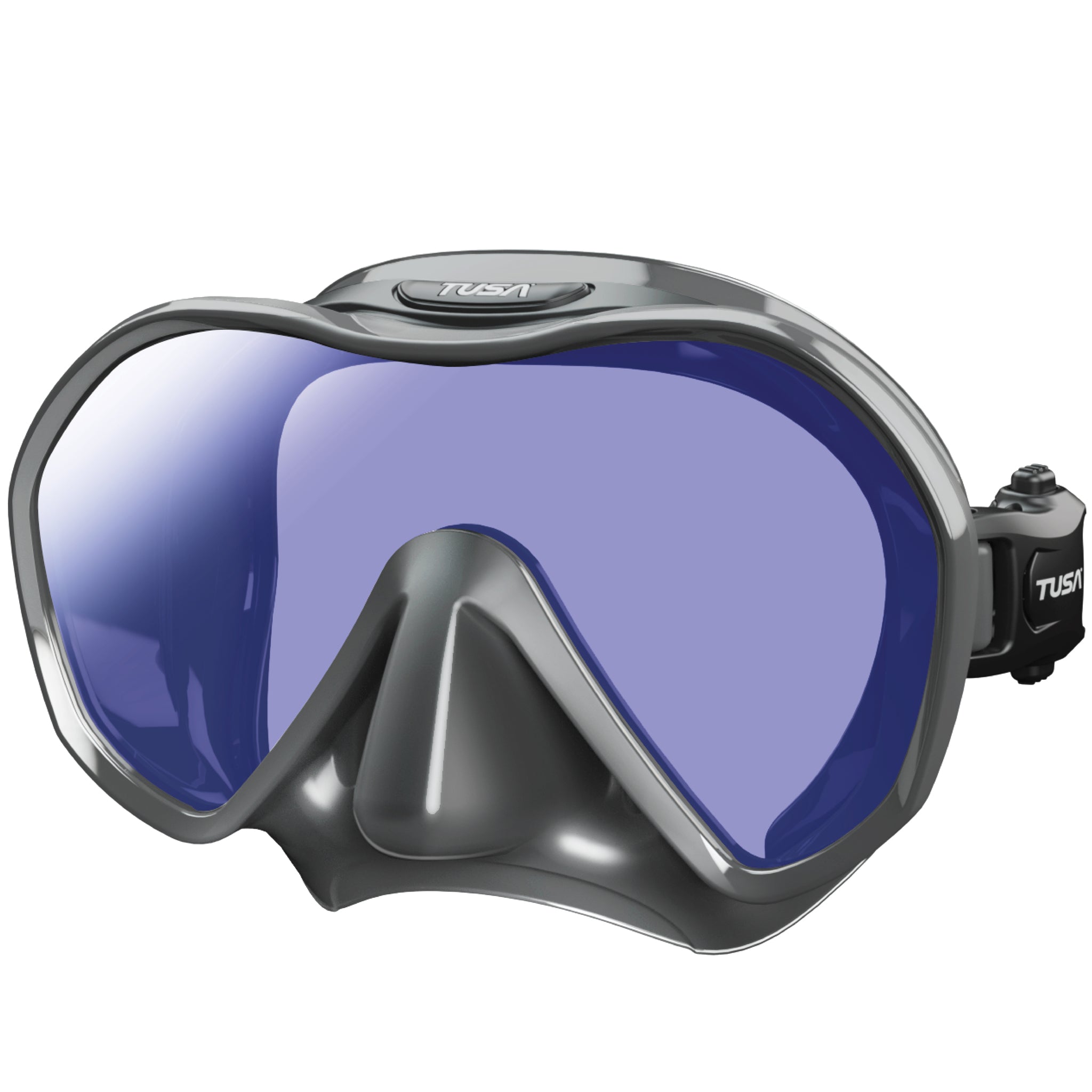 Tusa Zensee Pro Mask for Scuba Diving | Black/Gunmetal