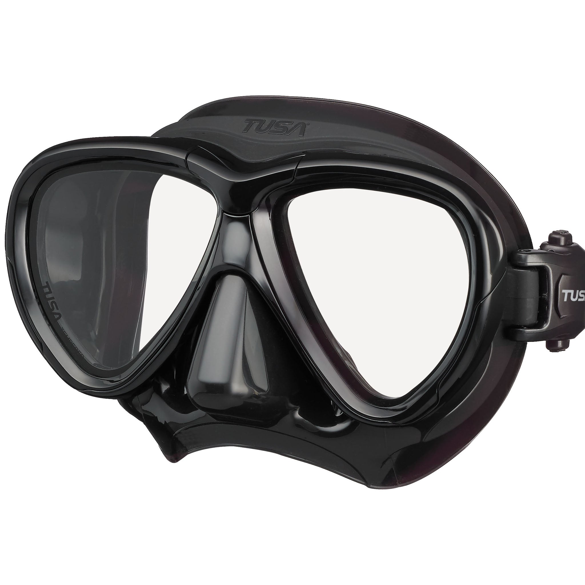 Tusa Intega Mask for Scuba Diving and Snorkelling | Black/Black
