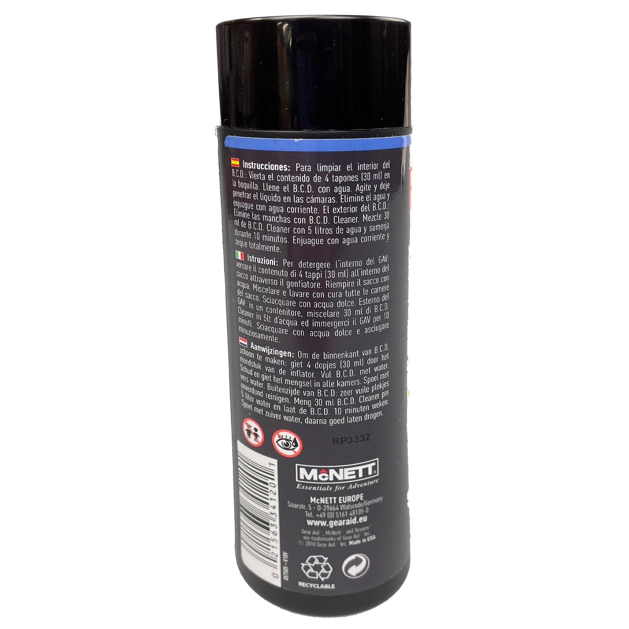 Gear Aid BCD Cleaner & Conditioner | Back