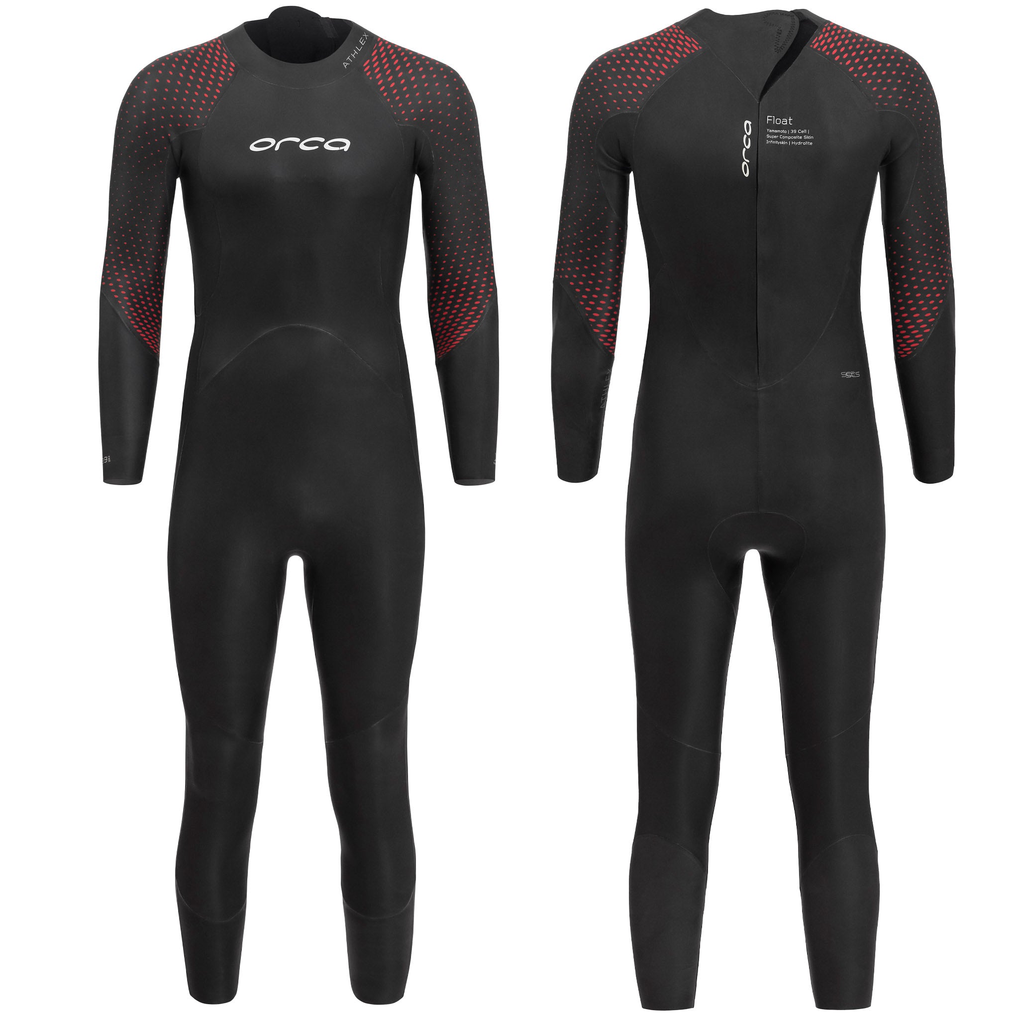 Orca Men's Athlex Float Swimming Wetsuit | Front & Back view