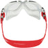 Aquasphere Vista Swim Goggles Mask - Internal View - White Grey/Red
