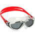 Aquasphere Vista Swimming Goggles Mask Smoke Tinted Lenses | White/Silver Right