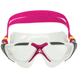 Aquasphere Vista Swim Goggles Mask - White Grey/Raspberry - Front view