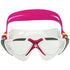 Aquasphere Vista Swim Goggles Mask - White Grey/Raspberry - Front view
