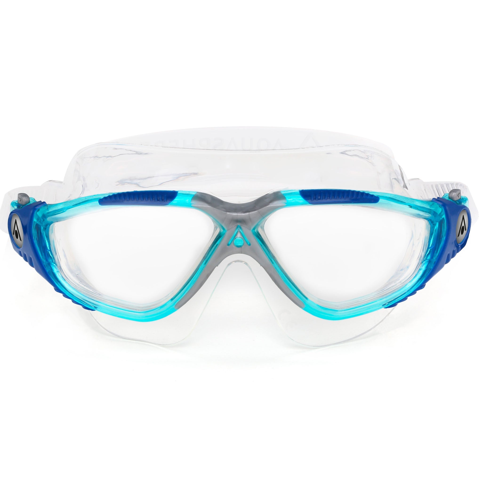 Aquasphere Vista Swim Goggles Mask - Aqua Blue - Front View