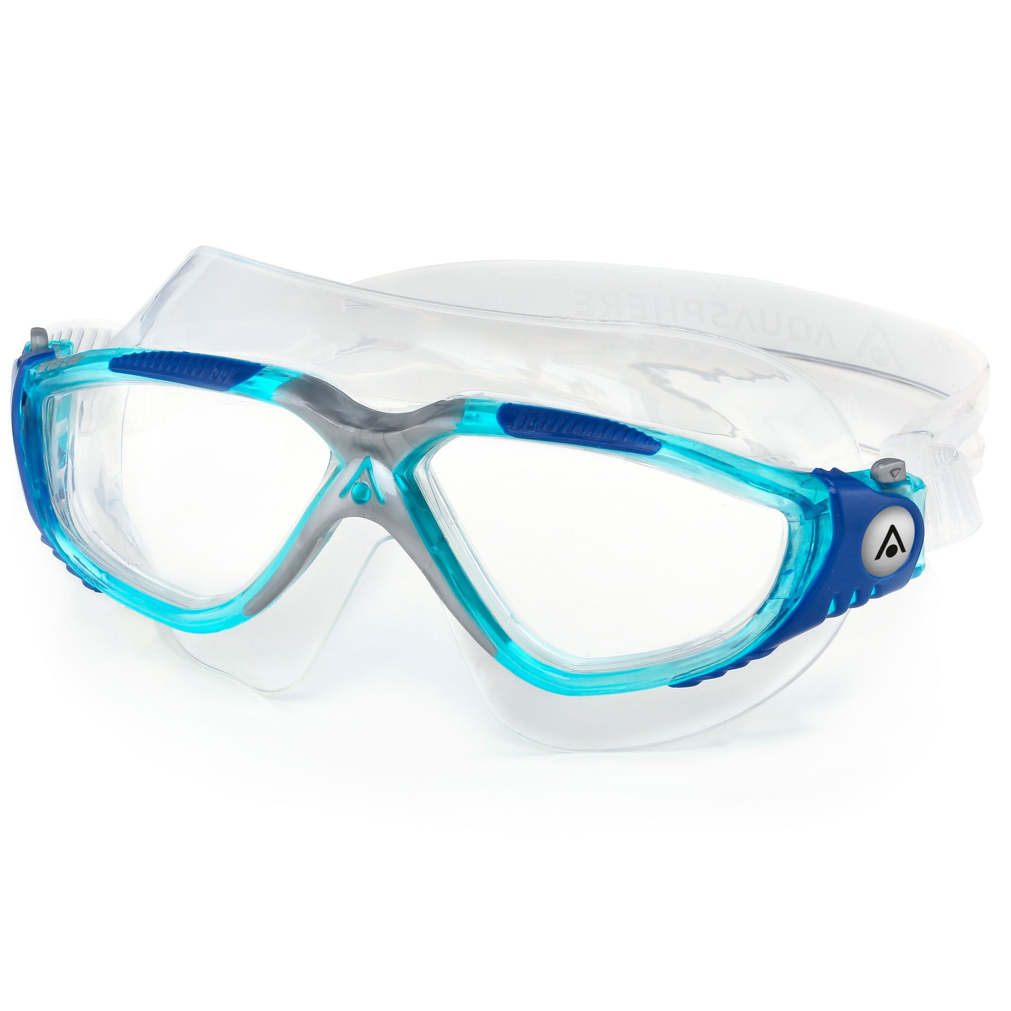 Aquasphere Vista Swim Goggles Mask - Aqua Blue