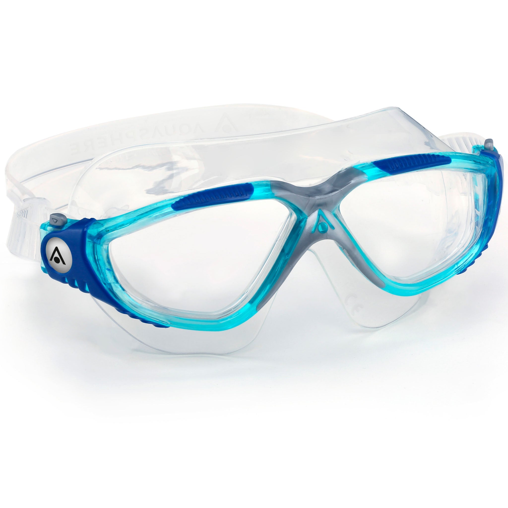 Aquasphere Vista Swim Goggles Mask - Aqua Blue Side view