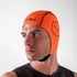 Zone3 Neoprene High Vis Orange Swim Cap Side