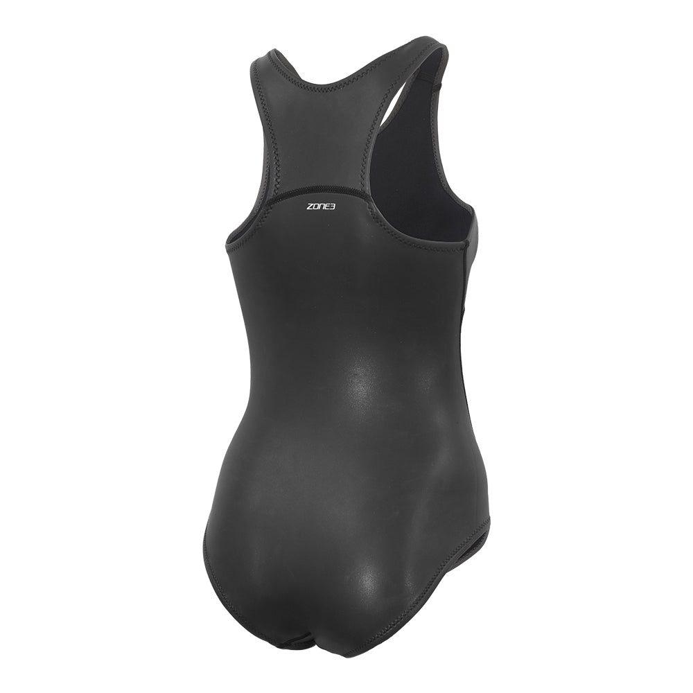 Zone3 Neoprene Women's Swimming Costume in Black - Back