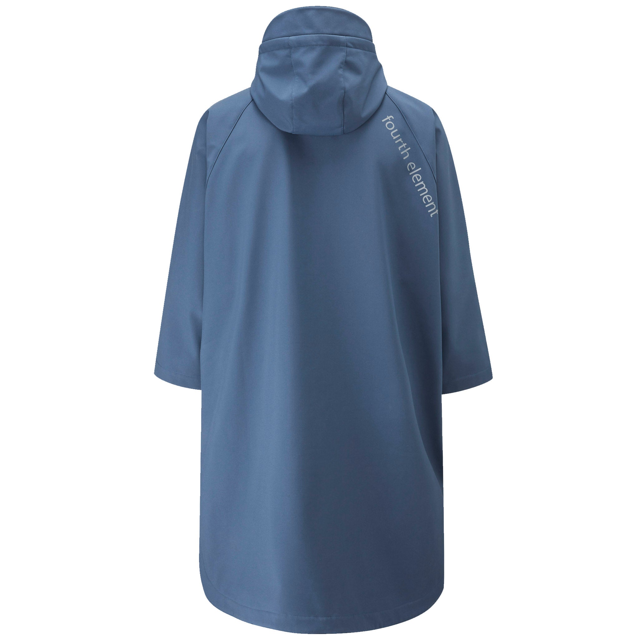 Fourth Element Storm Poncho Slate Blue Back