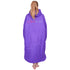 Charlie McLeod Eco Sports Cloak Long Sleeve Unisex Change Robe - Purple/Grey Back