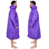 Charlie McLeod Eco Sports Cloak Long Sleeve Change Unisex Robe - Purple/Grey Front Side